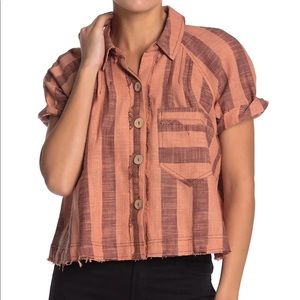 Free People Away At Sea Striped Top